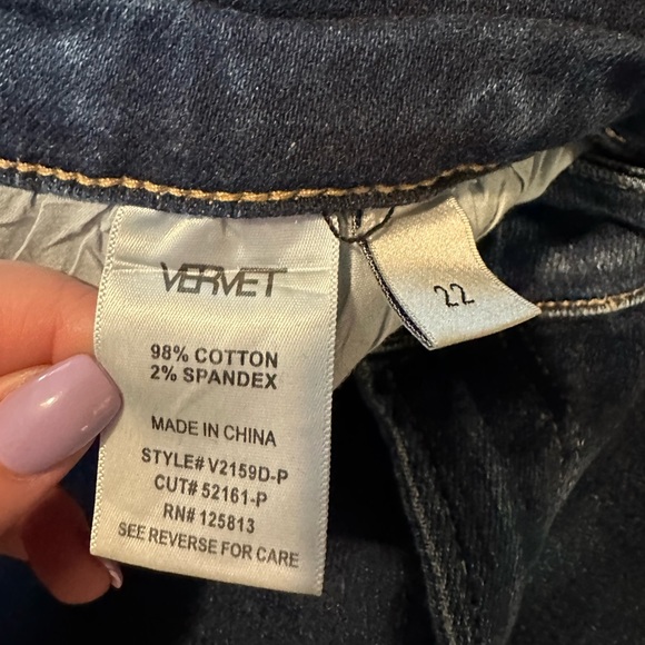 Vervet Dark Denim Jeans size 22 plus - Picture 4 of 5